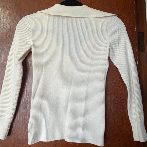 Babaton Mcsweeny Ribbed Cream Sweater - Picture 4 of 5